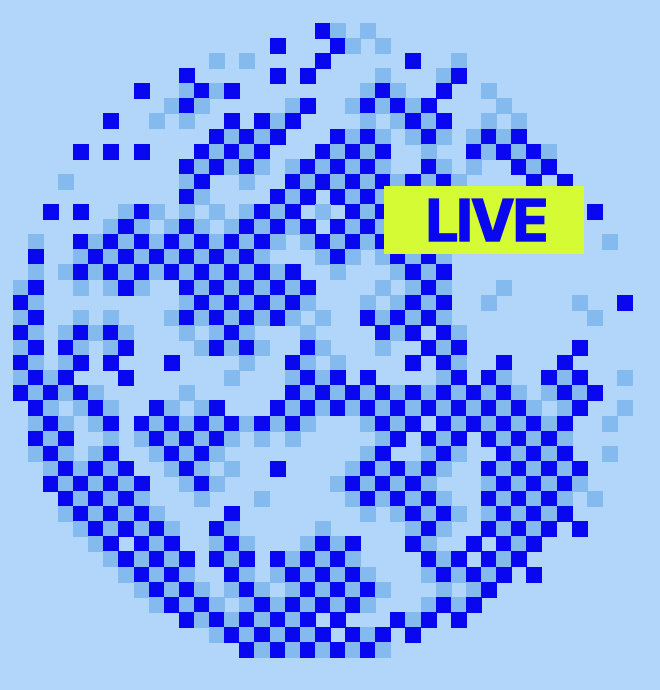 Pixel globe